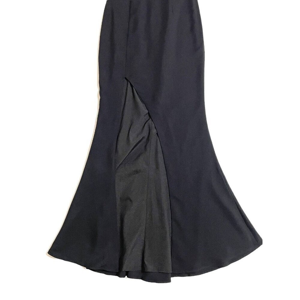 La Maison Talulah Black Mermaid Gown High Slit Evening Dress Sz S New - Picture 5 of 12